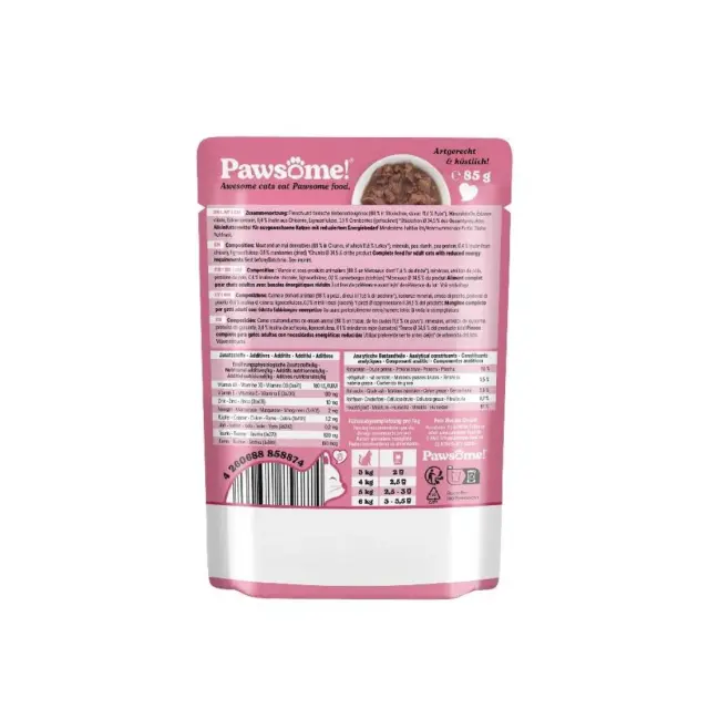 Pawsome Adult Light / Sterilized Γαλοπούλα 85gr 2