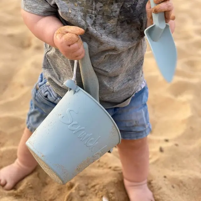 Scrunch Κουβαδάκι από ανακυκλώσιμη σιλικόνη Duck Egg Blue SCR-110012 3