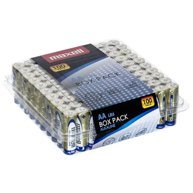 MAXELL AA 100 τεμάχια αλκαλικές μπαταρίες 1.5V