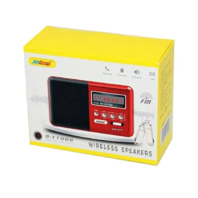 Andowl Q-Y7000 Φορητό Ραδιόφωνο Επαναφορτιζόμενο με Bluetooth 2