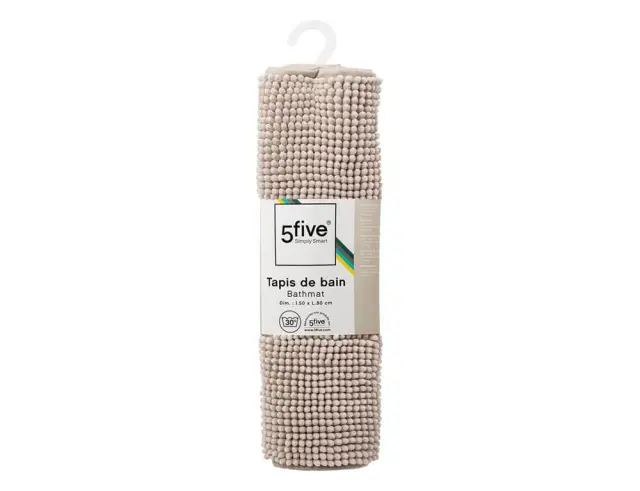 Πατάκι Μπάνιου Chenille 5five με διαστάσεις 50x80cm - Linen Beige 138043O 2