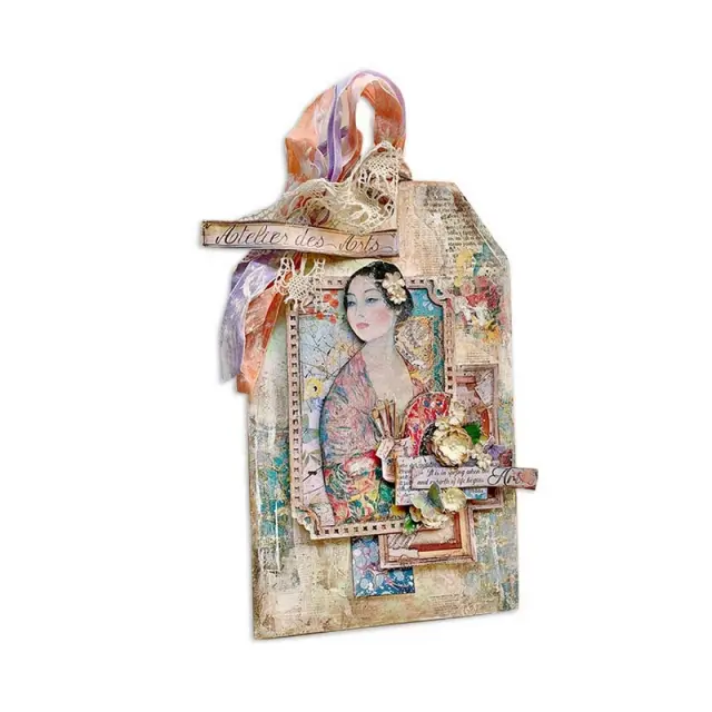 Χαρτιά scrapbooking Stamperia 10τεμ, 20.3x20.3cm, Atelier des Arts 3