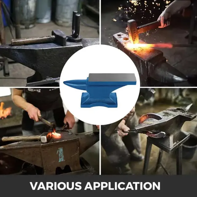 Αμόνι Vevor 11kg με Στρογγυλό Κέρατο - Επαγγελματικό Αμόνι από Χυτοσίδηρο για Μεταλλουργία & Κοσμήματα 3