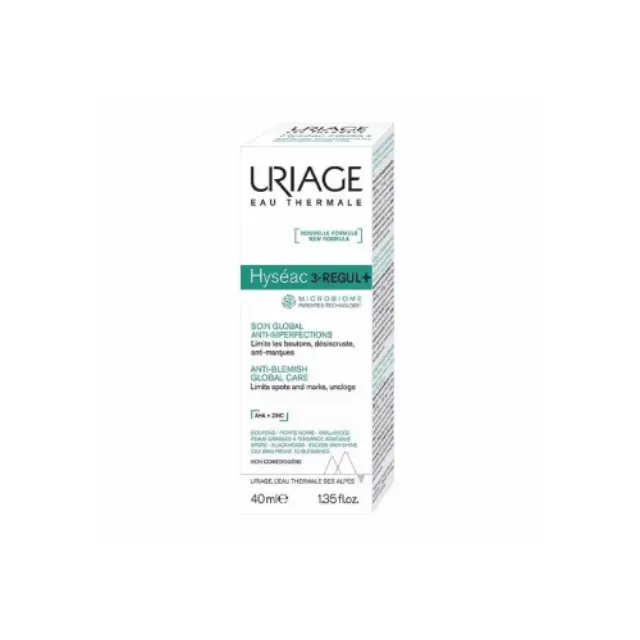 Uriage Hyseac 3-REGUL+ Anti-Blemish Global Care Ολοκληρωμένη Φροντίδα κατά των Ατελειών, 40ml