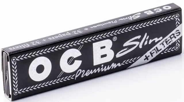 Χαρτάκια OCB Premium Μαύρο King Size με 32 λεπτά φύλλα με τζιβάνες 1 τμχ