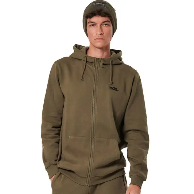 Body Action Men's Fleece Full-Zip Hoodie Λαδί 073520-07E (Body Action)
