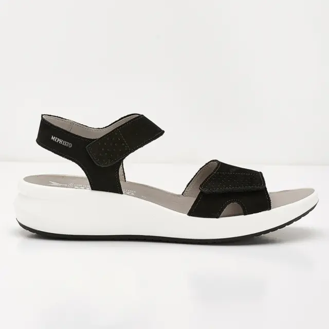 Mephisto Πέδιλα Γυναικείο δέρμα Nubuck Μαύρο MEP/TANY BLACK