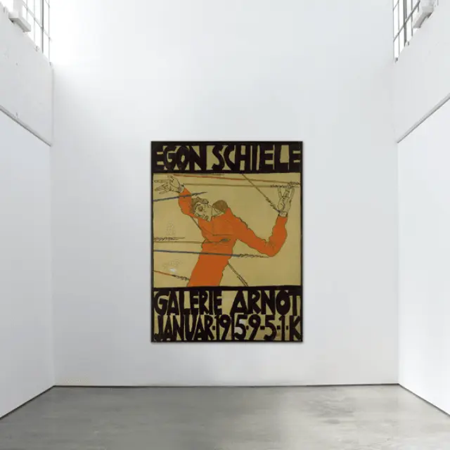Καμβάς Egon Schiele - Αυτοπροσωπογραφία ως Άγιος Σεμπαστιάν - 105Χ142 2