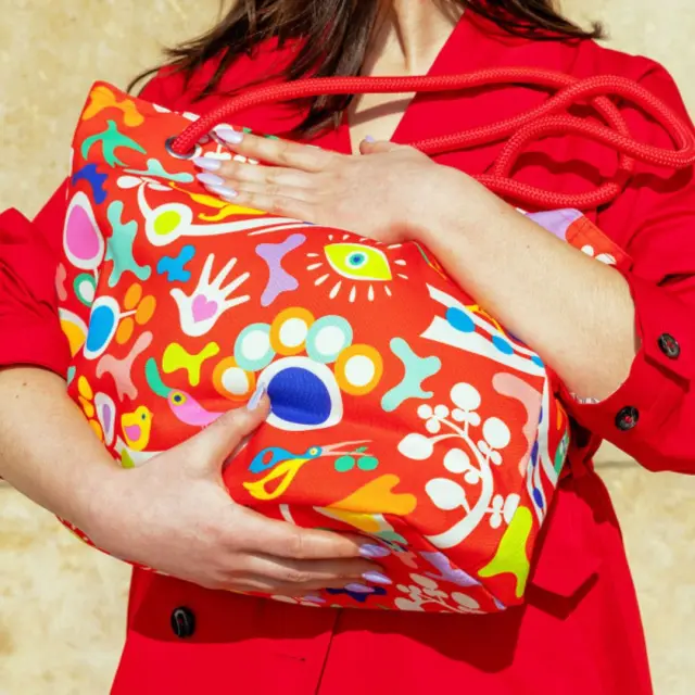 Pylones Υφασμάτινη Τσάντα με φερμουάρ / Shopping & Beach Bag: My Daily Bag (5 σχέδια) Celebration 2