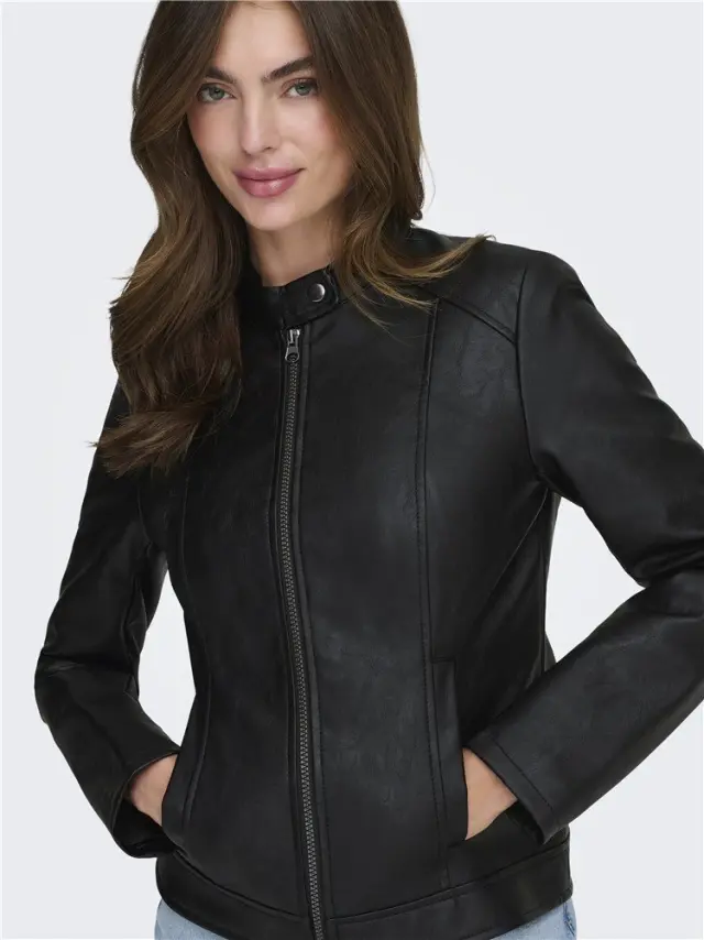 Μπουφάν δερματίνη, JDYEMILY FAUX LEATHER JACKET, JDY - 36