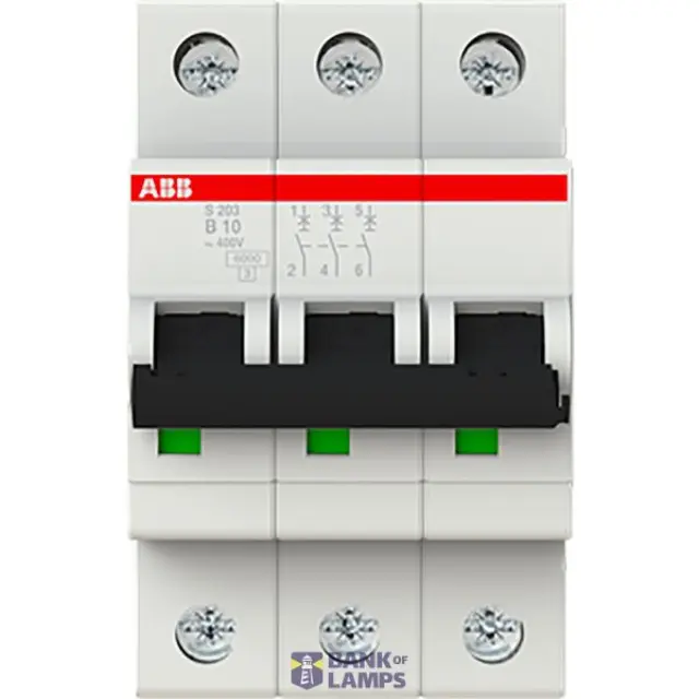 S203-B10 Miniature Circuit Breaker - 3P - B - 10 A