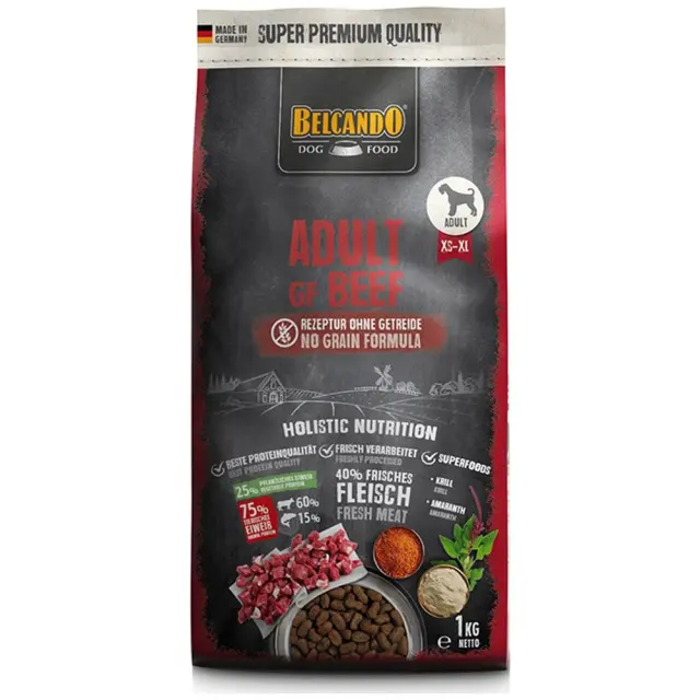 Belcando Adult GF Beef Ξηρά Τροφή Χωρίς Σιτηρά για Ενήλικους Σκύλους με Βοδινό 1kg