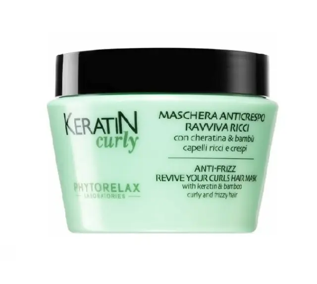 Phytorelax Keratin Curly Anti-Frizz Revive Your Curls Hair Mask Μάσκα Μαλλιών κατά του Φριζαρίσματος για Καλοσχηματισμένες Μπούκλες, 250ml