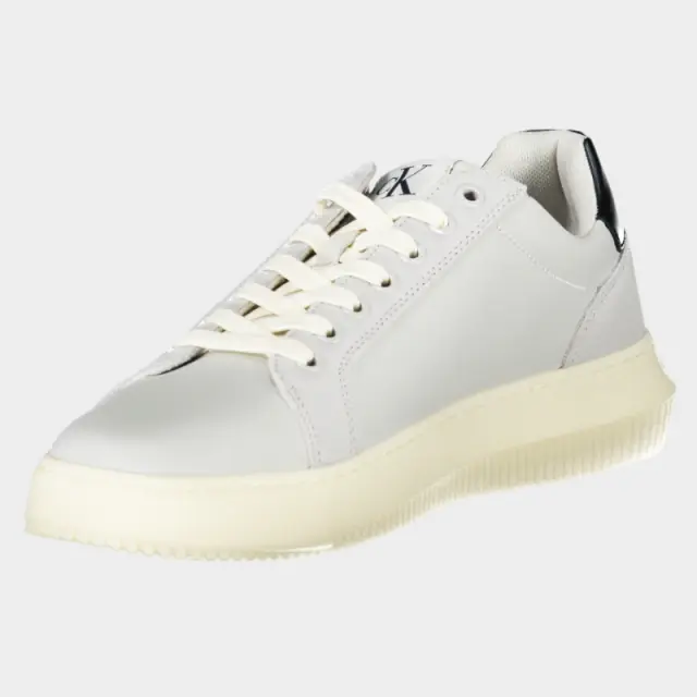 Calvin Klein - Cupsole Mono Lth Ανδρικά Chunky Sneakers YM0YM01123-0IO Γκρι - 44 3