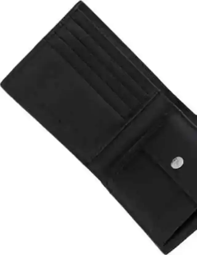 Calvin Klein Ανδρικό Μεσαίο Πορτοφόλι Coated EW Bifold w/ COIN Μαύρο 3