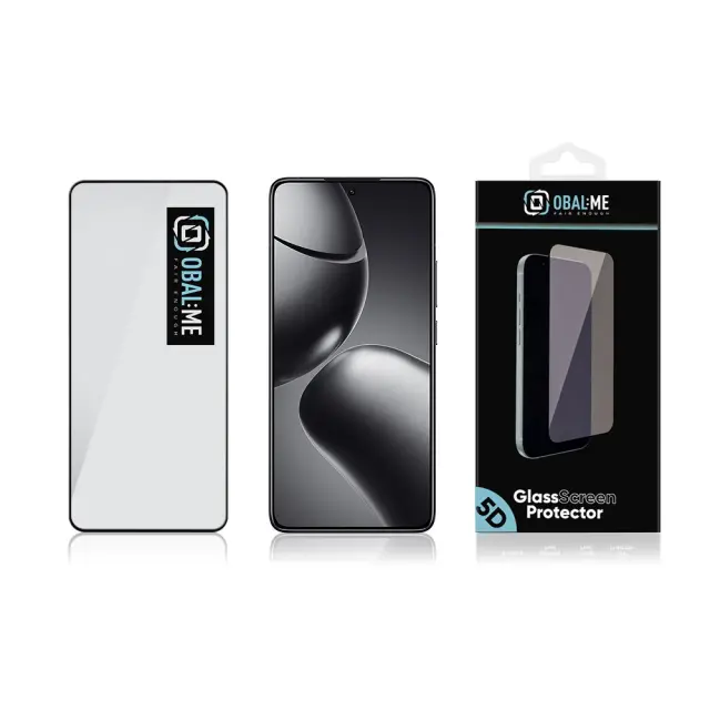 OBAL:ME 5D Glass Screen Protector for Xiaomi 14T/14T Pro Black 3