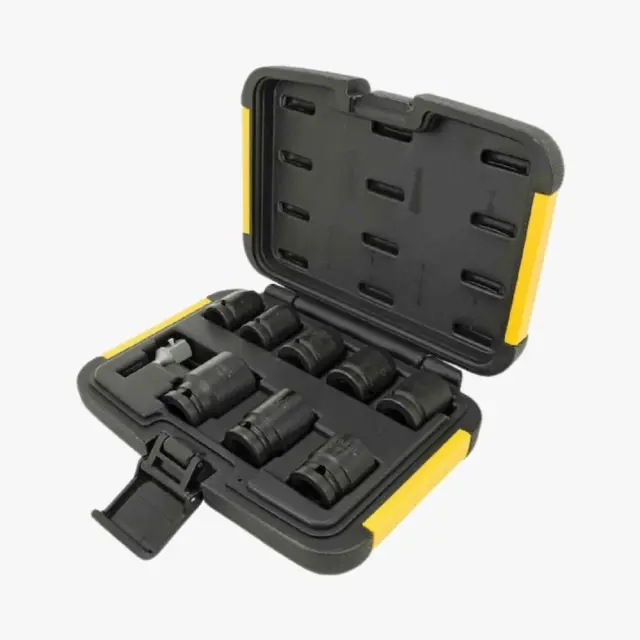 Dewalt DT7507 Καρυδάκια Αέρος Εξάγωνα με Καρέ Υποδοχής 1/4", HEX, 1/2" Σετ 9τμχ 2