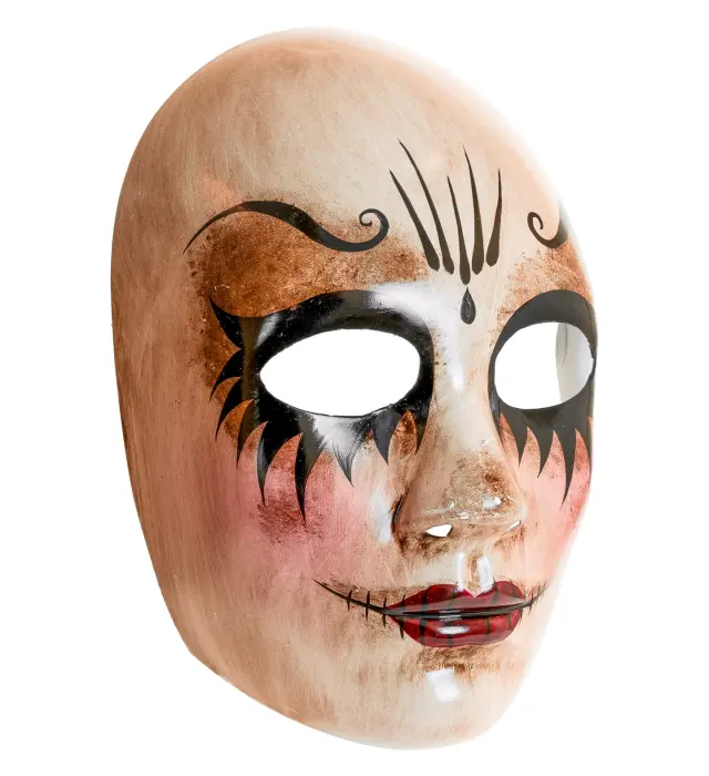 Αποκριάτικο Αξεσουάρ Μάσκα Dell Arte Creepy Woman (Widmann) (W-08477) 2