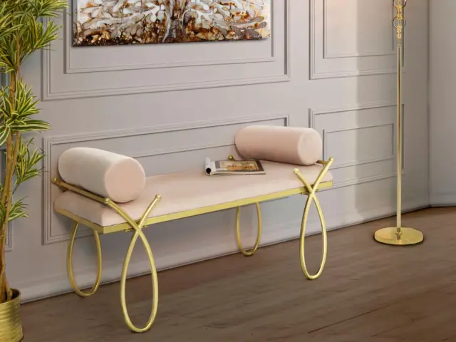 Ταμπουρέ Ροζ/Χρυσό RIBBON 3
