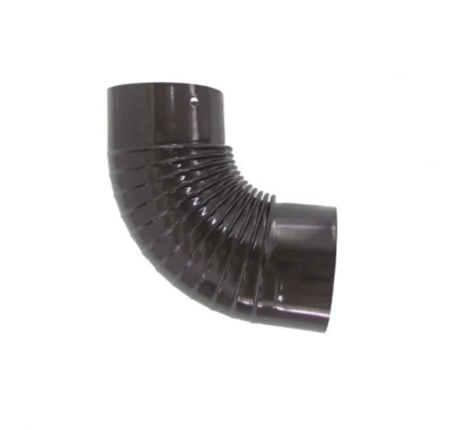 Γωνία Σύνδεσης Καπνοδόχου Εμαγιέ 120mm Καφέ 2