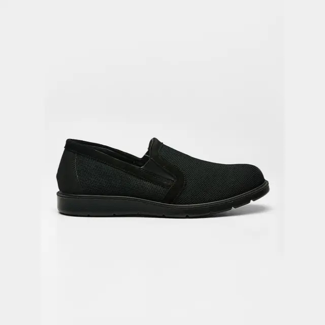 Imac Μοκασίνια-Loafers Ανδρικό δέρμα/δέρμα Nubuck Μαύρο IMA/751052 NERO