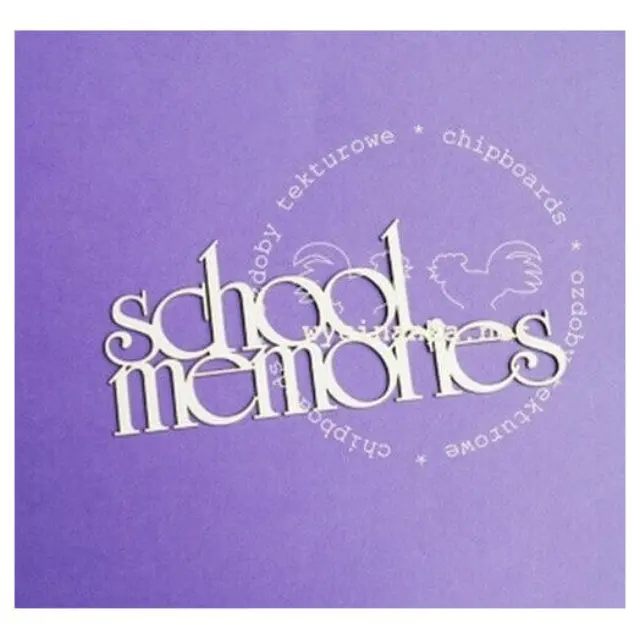 Διακοσμητικά Chipboard «school memories», 6x15 cm