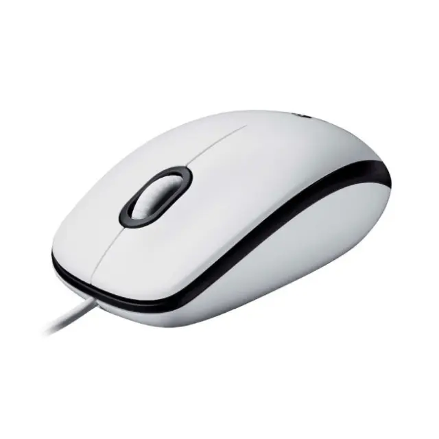 Logitech M100 Optical Mouse (White, Wired) (910-005004) (LOGM100WH) 3