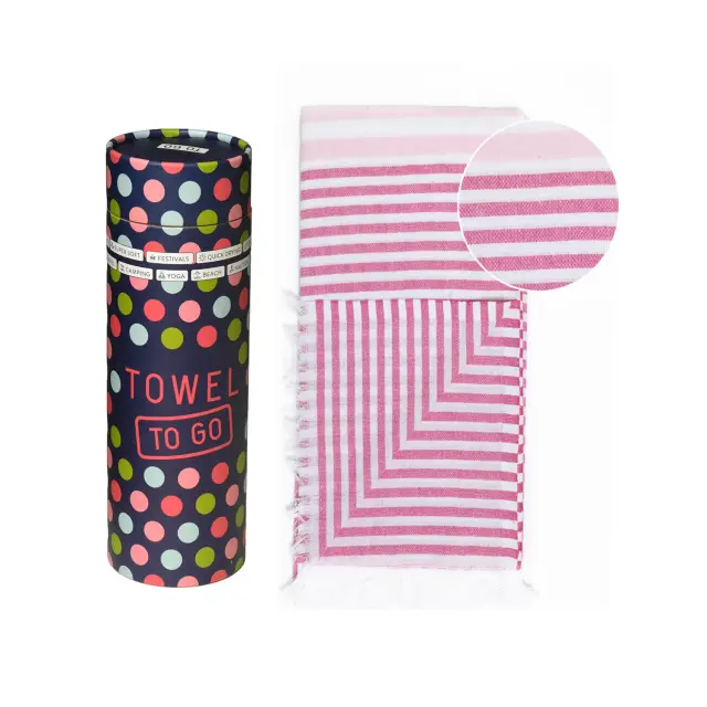 Towel To Go Bali Πετσέτα Θάλασσας - Hammam Fuchsia