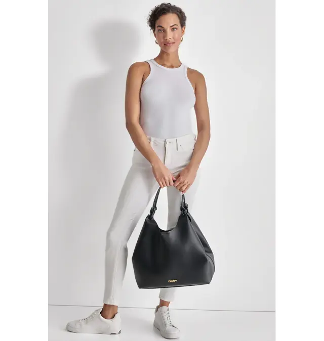 Τσάντα DKNY Paula R42BAE48-71W1 BLK/GOLD Μαύρο - ONESIZE 3
