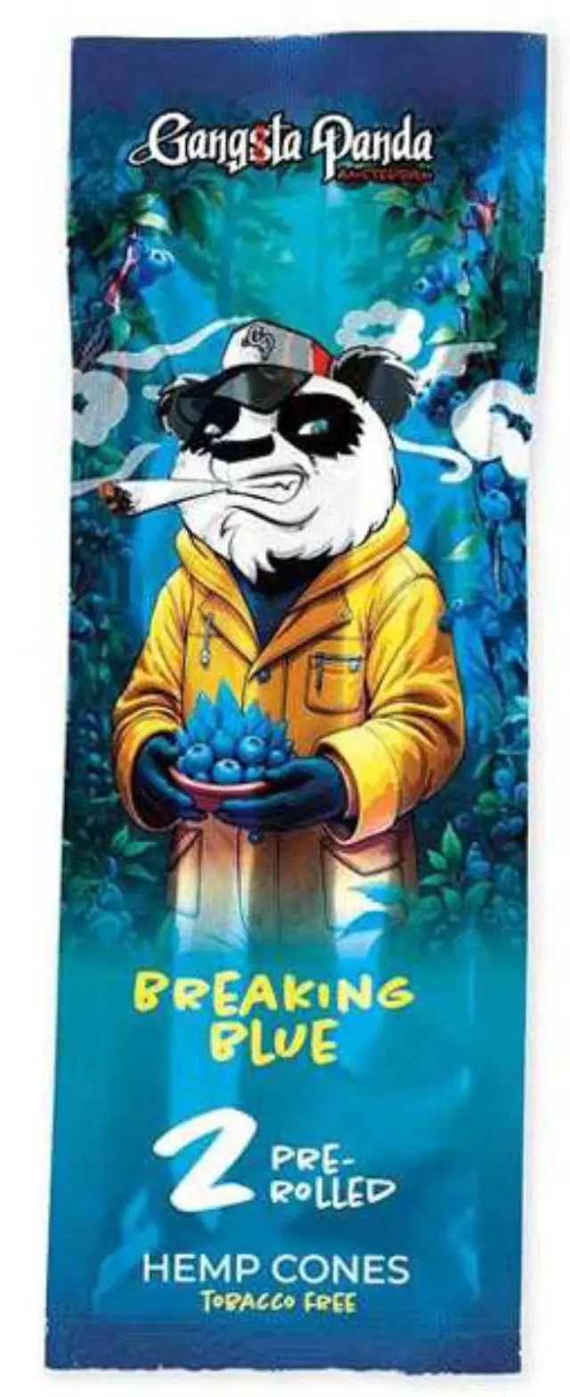 Gangsta Panda Blunt Wraps Πουρόφυλλα - Blueberry 2φ. 2