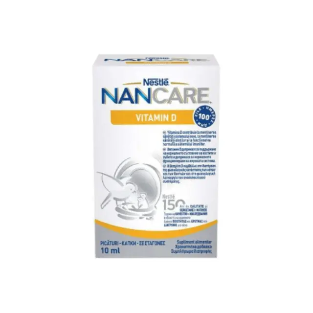 Nestlé NanCare Vitamin D Βιταμίνη για Ενίσχυση του Ανοσοποιητικού & την Υγεία των Οστών 10ml
