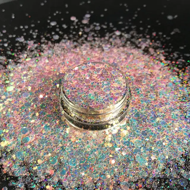 Chunky glitter 20gr, Sunset pink