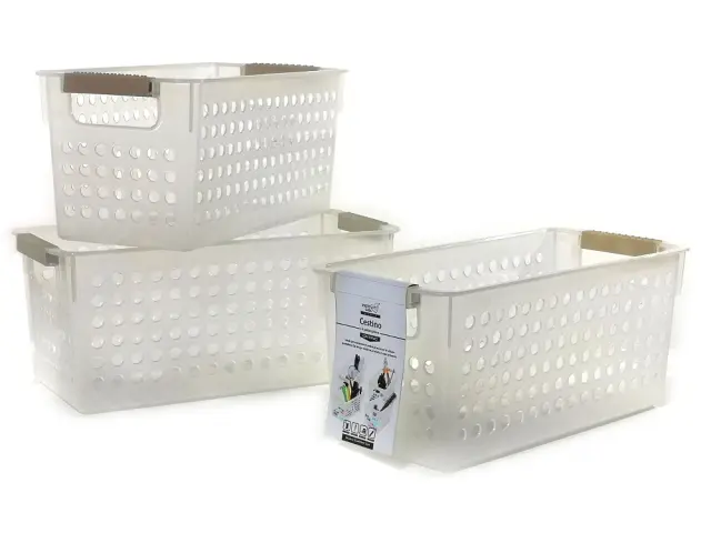 Καλάθι Με Λαβές Πλαστικό 29x13.5x13cm Σε 3 Χρώματα