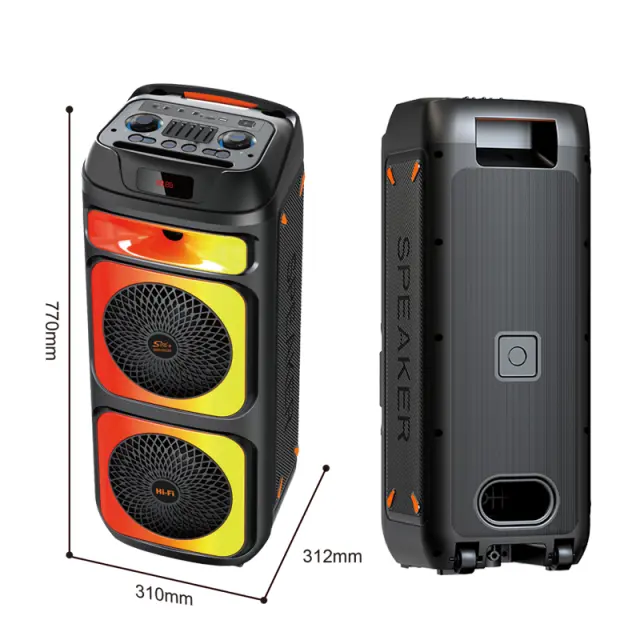 Φορητό ηχείο subwoofer με 2 μικρόφωνα Karaoke - ZQS-10225 - 102258 3