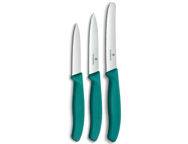 Σετ Μαχαίρια Γενικής Χρήσης Victorinox Swiss Classic με μήκος λεπίδας 8cm, 10cm και 11cm - Green - 3 τεμάχια6.7114.34C1 3