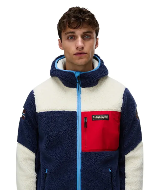 Napapijri - Ανδρική Ζακέτα Fleece Yupik FZ5 Regular Fit NP0A8AZU-M6E Πολύχρωμο - S