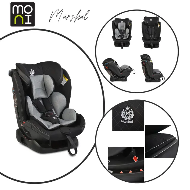 MONI - Car seat Marshal black - 3801005150137