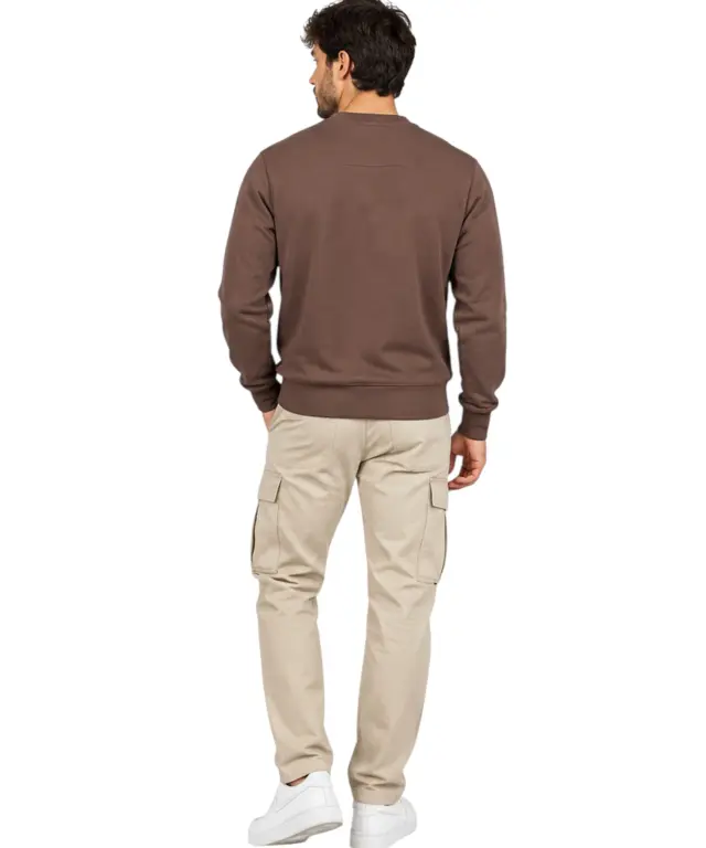 Accademia Militare - Ανδρική Μπλούζα Φούτερ W6S731-5731-054 Καφέ 3
