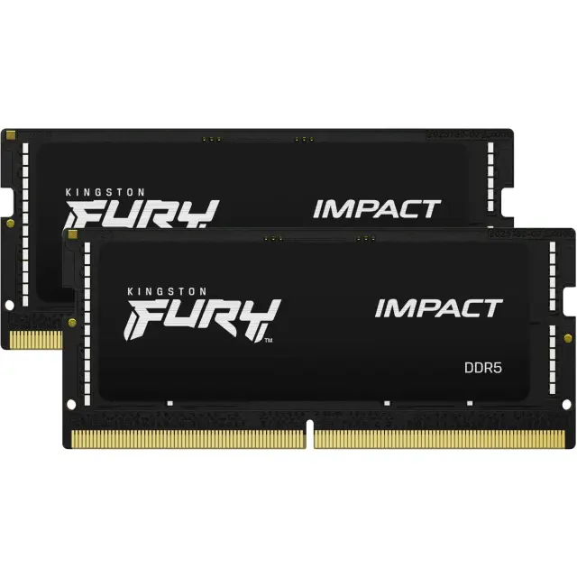 Kingston SO-DIMM 64 GB DDR5-5600 (2x 32 GB) Dual-Kit (black, KF556S40IBK2-64, Impact)