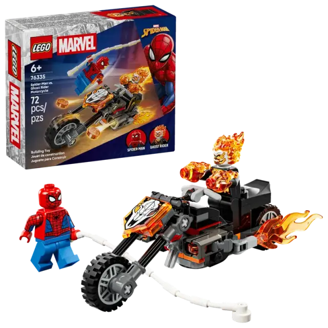 LEGO® Marvel Spider-Man vs. Ghost Rider Motorcycle για 6+ Ετών 72τμχ - 76335 2