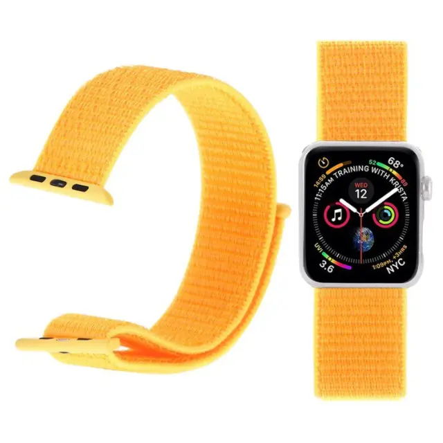 Simple Nylon Λουράκι για Apple Watch 38/40/41/42(Series 10/11/12)- Yellow OEM