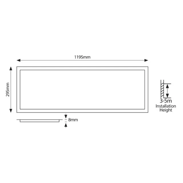 ΦΩΤΙΣΤΙΚΟ PANEL SLIM LED 120X30 40W UGR<19 3000k Άσπρο 2