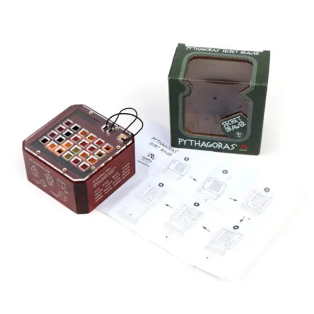 Mathv Ξύλινο Παιχνίδι Γρίφος / Puzzle Game: Pythagoras' Secret Drawer