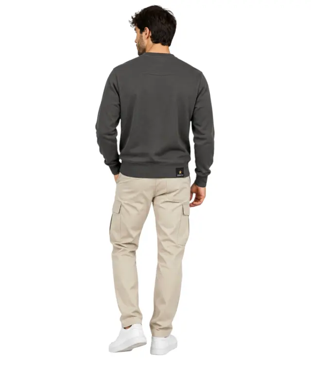 Accademia Militare - Ανδρική Μπλούζα Φούτερ W6S732-5731-002 Μαύρο 3
