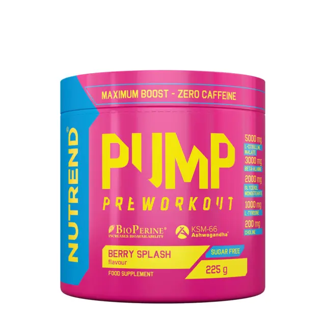 Nutrend Pump Preworkout Berry Splash, 225 g