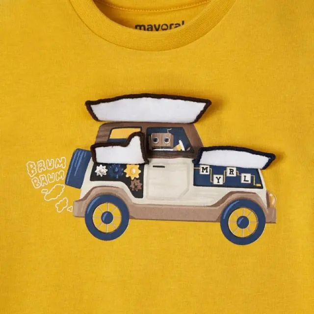 Baby 6 μηνών έως 4 ετών Μπλούζα μακρυμάνικη ECOFRIENDS με διαδραστική στάμπα κίτρινο - 18M 2