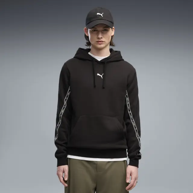Puma Men's Essentials Tape Fleece Hoodie Μαύρο 694339-01 (Puma) - XLarge