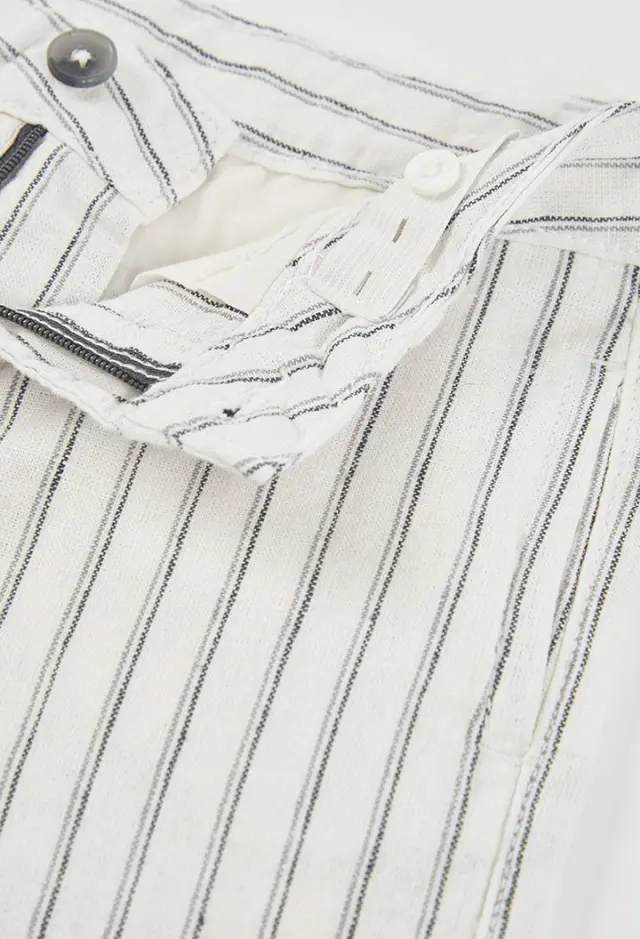 Boboli Linen βερμούδα σορτς για αγόρι 853028-9820 3