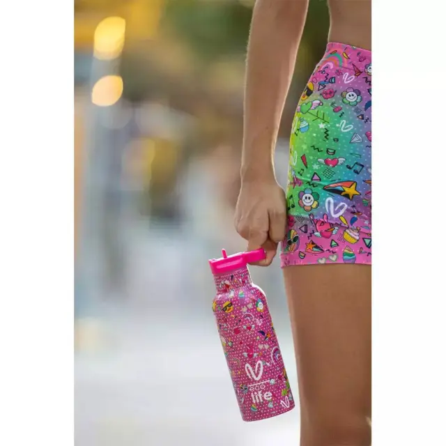 Eco Life Θερμός από ανοξείδωτο ατσάλι Rainbow 500ml 33-BO-2325 3