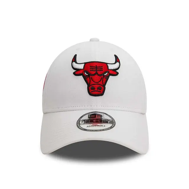 New Era Adult 9Forty NBA Chicago Bulls Side Patch Cap Άσπρο - Κόκκινο 60503588 (New Era) - One Size 2
